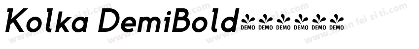 Kolka DemiBold字体转换